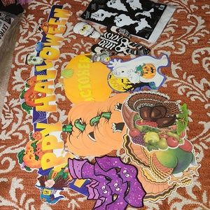 Vintage Halloween/fall decor pieces